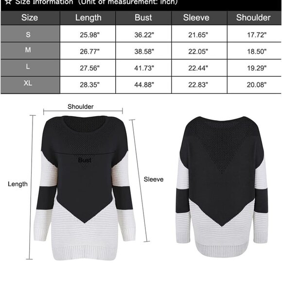 NWT Shermie Women's Cute Heart Pattern‎ Casual Knitted Sweater - Picture 11 of 11